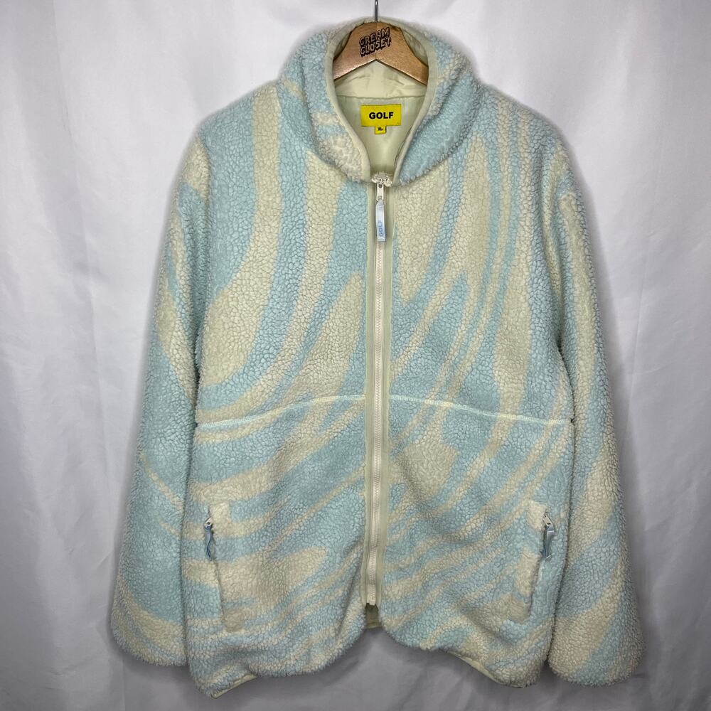 Golf Wang Odd Future Le Fleur Tyler the Creator Melted Sherpa Zip Up XL